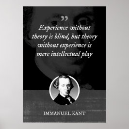 Póster La experiencia sin teoría es ciega