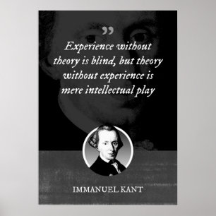 Póster La experiencia sin teoría es ciega