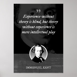 Póster La experiencia sin teoría es ciega