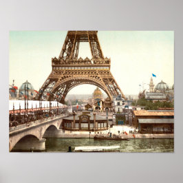 Póster La exposición universal - 1900 - Torre Eiffel