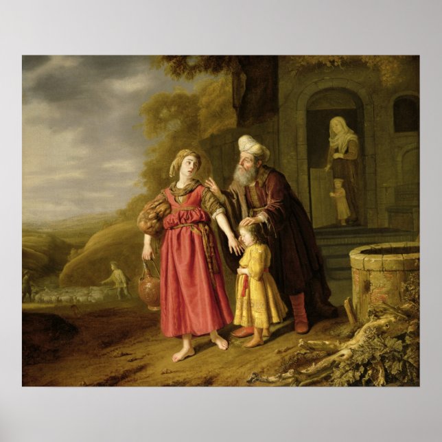 Póster La expulsión de Hagar e Ismael, c.1644 (Frente)