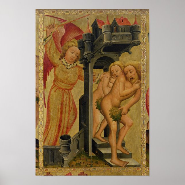 Póster La expulsión del jardín del paraíso (Frente)