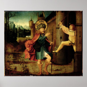 Póster La expulsión del santo Roch de Roma