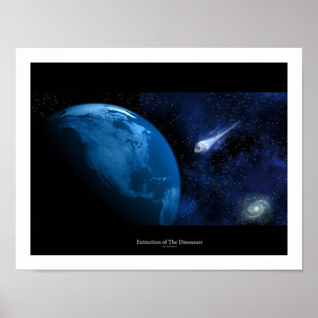 Póster La Extinción De Los Dinosaurios (Frente)