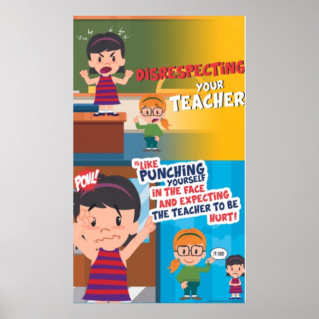 Póster La falta de respeto nunca es Guay (mate) (Frente)