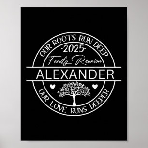 Póster La familia Alexander Reunión Nuestras Raíces Corre