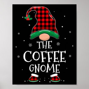 Póster La familia Coffee Gnome Xmas coincidiendo con Plai