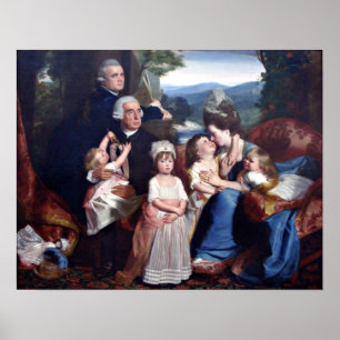Póster La familia de Copley de John Singleton Copley