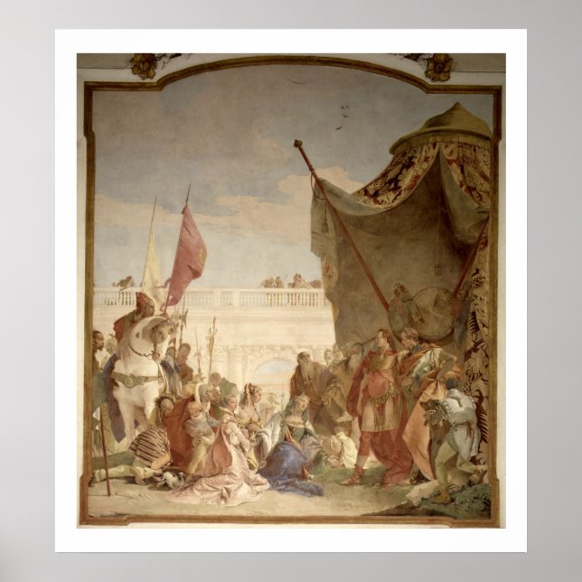 Póster La familia de Darius antes de Alejandro (Frente)