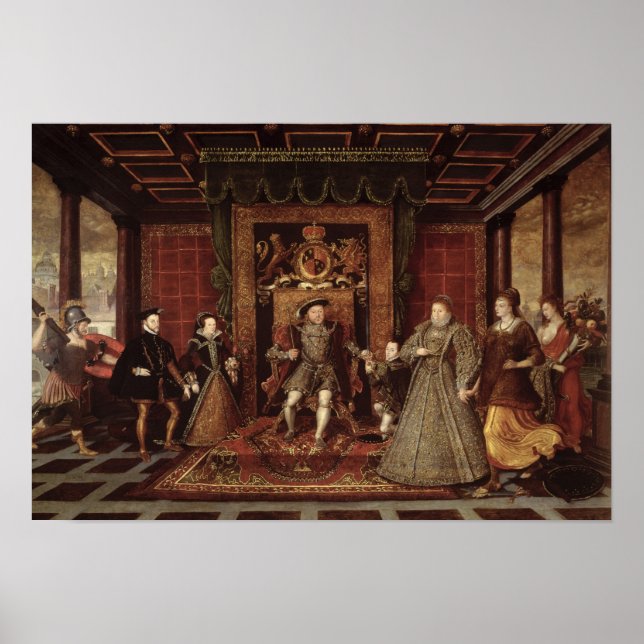 Póster La familia de Enrique VIII: (Frente)