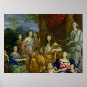 Póster La familia de Louis XIV 1670