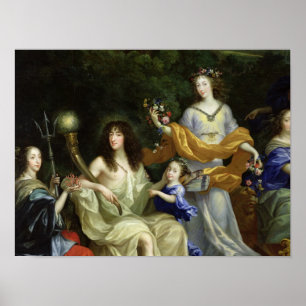 Póster La familia de Louis XIV 1670