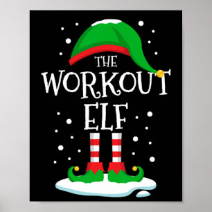 Póster La familia de Navidades Elf de Workout que coincid