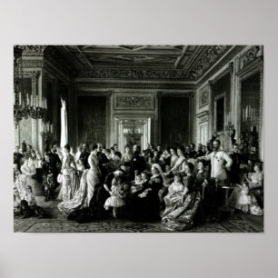 Póster La familia de reina Victoria, 1887