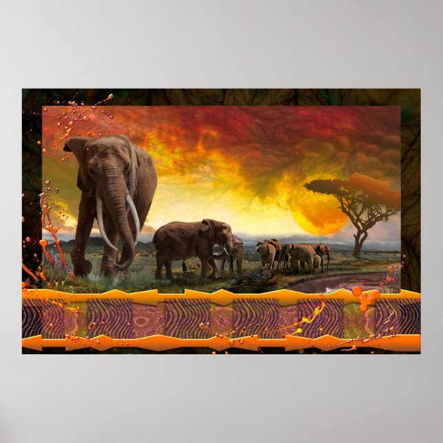 Póster La familia del elefante "Los vínculos que atan" (Frente)