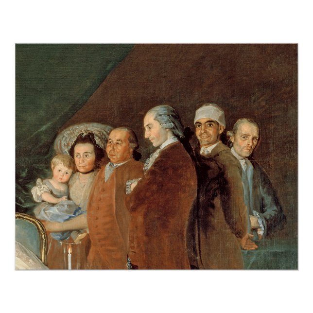 Póster La familia del infante Don Luis de Borbon (Anverso)