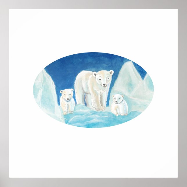 Póster La familia del oso polar y yo (Frente)
