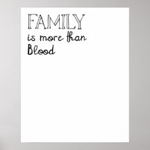 La familia es más que un Poster de sangre