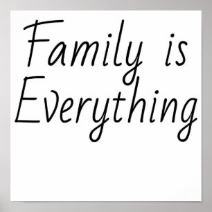 Póster La familia es todo