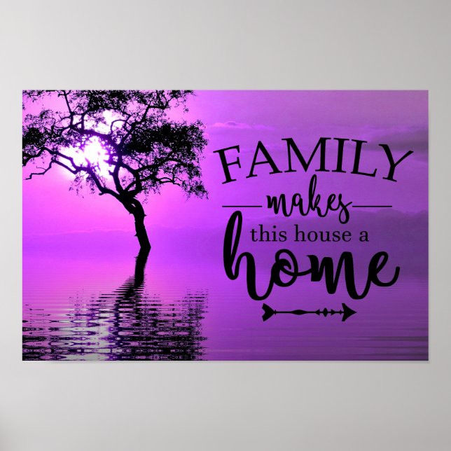 Póster La Familia Hace De Esta Casa Una Casa (Frente)