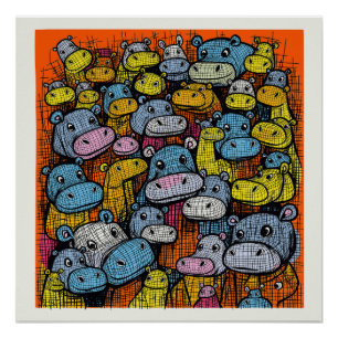 Póster La familia Hippo