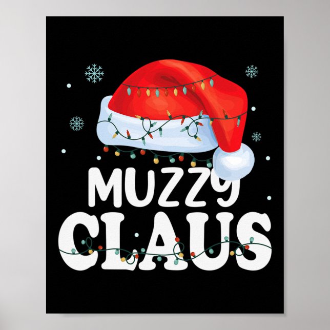 Póster La familia Muzzy Claus Xmas coincide con la abuela (Frente)