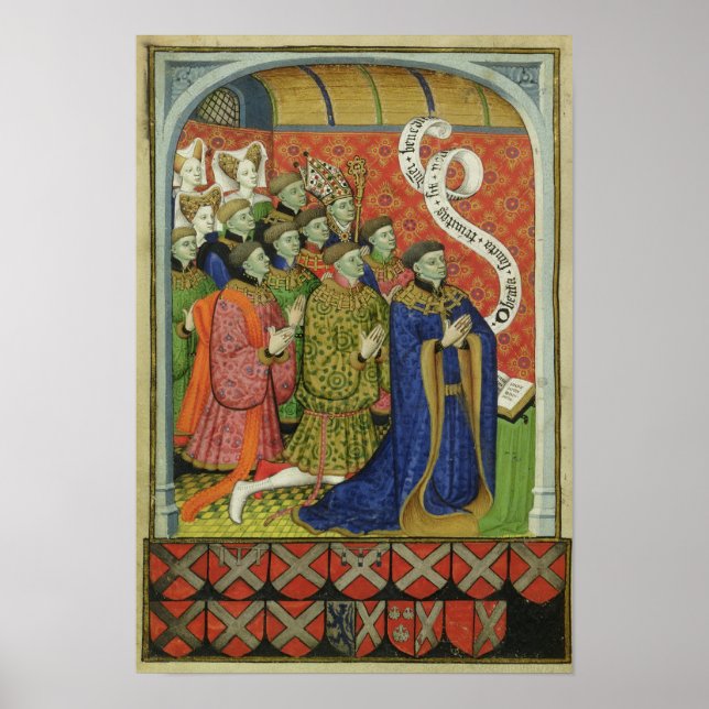 Póster La familia Neville rezando (Frente)