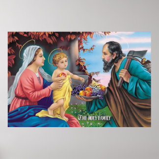 Póster La familia santa