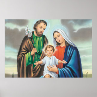Póster La familia santa