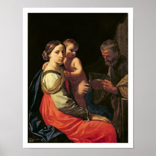 Póster La familia santa (aceite en lona) 2