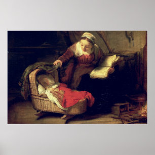 Póster La familia santa, c.1645