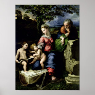 Póster La familia santa del roble, c.1518