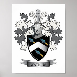 Póster La familia Watkins Crest Coat of Arms