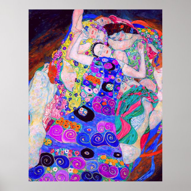 Póster La famosa pintura de Gustav Klimt, The Virgin (191 (Frente)