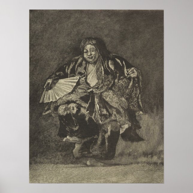 Póster La Farge - Bailarín Noh (Frente)