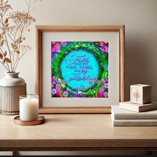 Póster La Fe Hace Que Las Cosas Sean Posibles Cita Inespi (Subido por el creador)