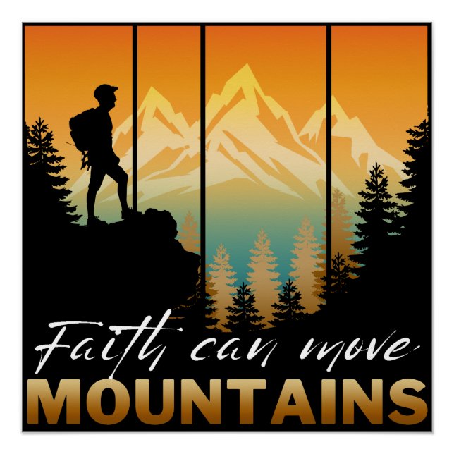 Póster La Fe Mueve Montañas (Anverso)