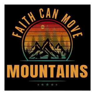 Póster La Fe Mueve Montañas