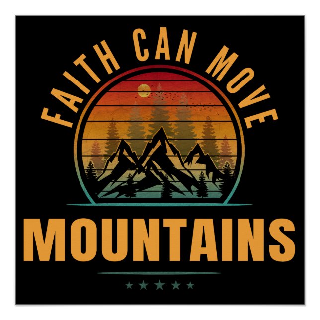 Póster La Fe Mueve Montañas (Anverso)