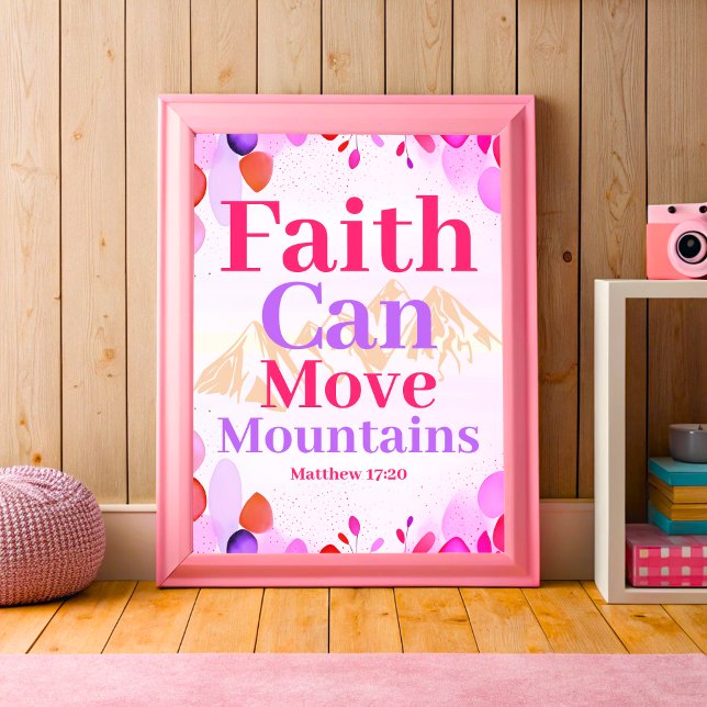 Póster La fe puede mover las montañas Boho Christian Teen (Subido por el creador)