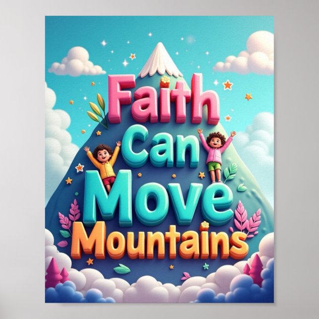 Póster La fe puede mover montañas (Frente)