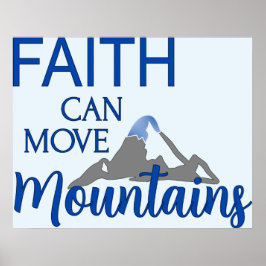 Póster La fe puede mover montañas