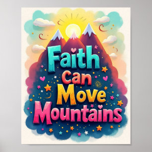 Póster La fe puede mover montañas