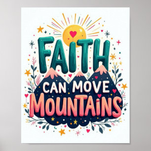 Póster La fe puede mover montañas