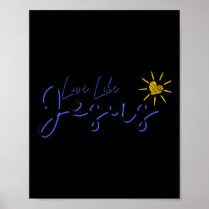 Póster La fe religiosa cristiana inspiró amor como Jesús