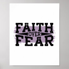 Póster La fe sobre el miedo