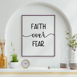 Póster La fe sobre el miedo religioso