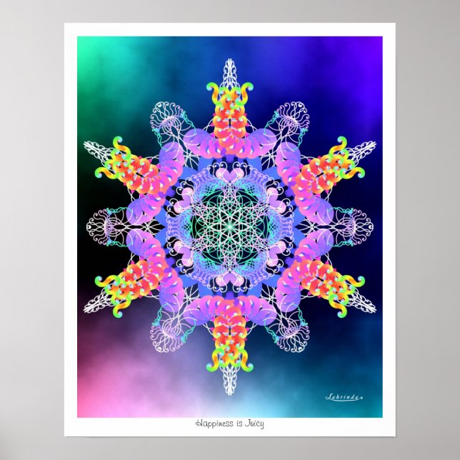 Póster La felicidad es jugosa (Frente)