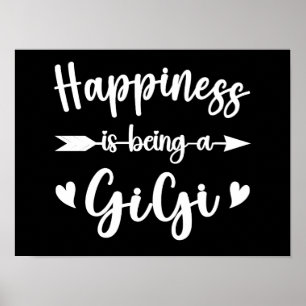 Póster La felicidad es ser una mujer Gigi Funny del Día d