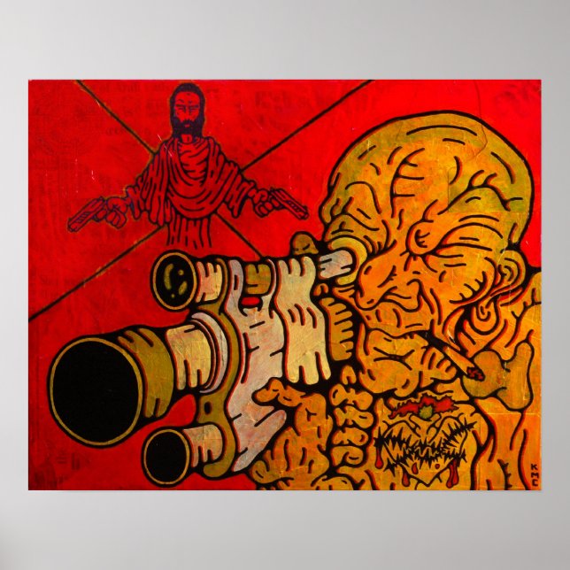 Póster La felicidad es un arma cálida (Frente)